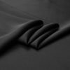 Solid Black Stretch Silk Double Joe Fabric for Fashion