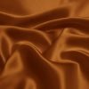 Rust Brown Charmeuse Fabric 100% Pure Silk for Fashion Rust Brown Charmeuse Fabric 100% Pure Silk for Fashion