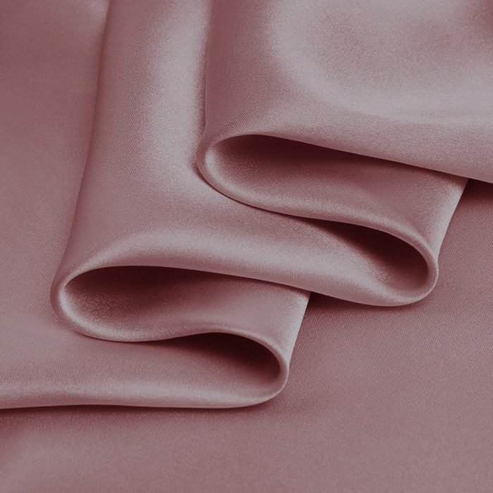 Pink Suede Color Charmeuse Fabric Pure Silk for Fashion