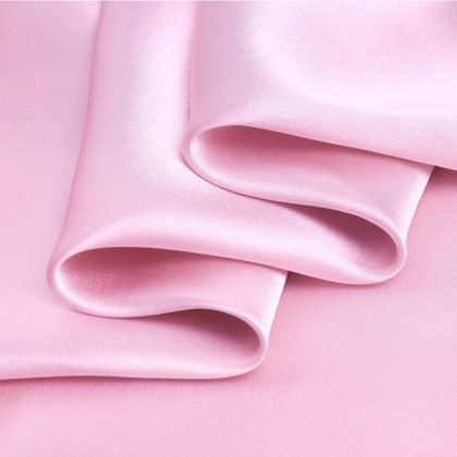 Cherry Blossom Pink Charmeuse 100% Pure Silk Fabric for Fashion