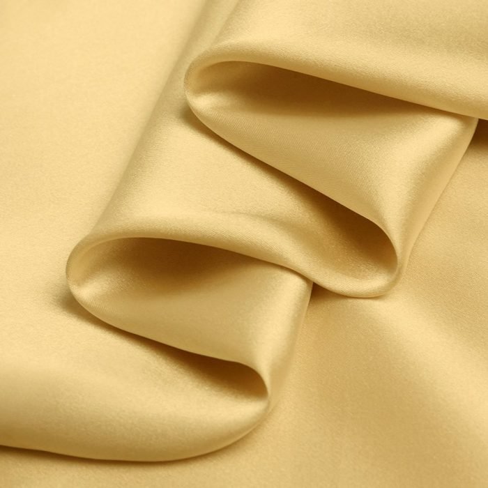 Golden Charmeuse Fabric Pure Silk Fabrics for Fashion Golden Charmeuse Fabric Pure Silk Fabrics for Fashion