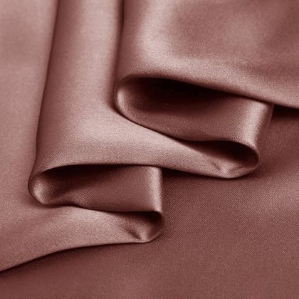 Old Rose Color Charmeuse Fabric Pure Silk for Fashion