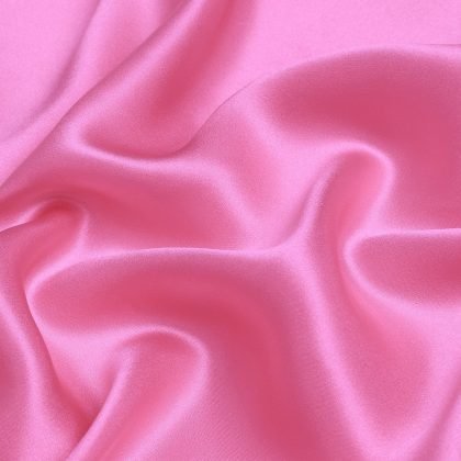 Sachet Pink Charmeuse Pure Silk Fabric for Fashion Apparel