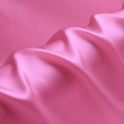 Sachet Pink Charmeuse Pure Silk Fabric for Fashion Apparel