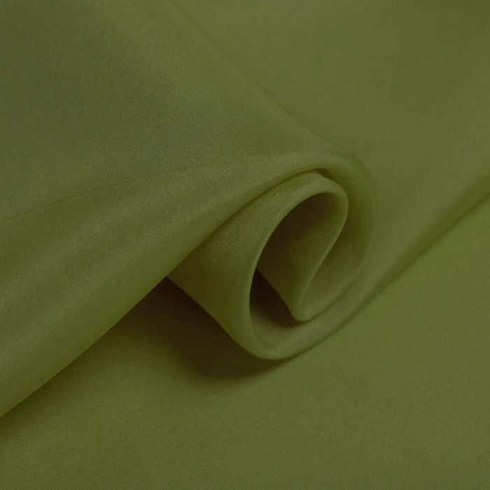 Cedar Green Habotai Pure Silk Fabric for Apparel Cedar Green Habotai Pure Silk Fabric for Apparel