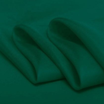 Deep Green Habotai Pure Silk Fabric for Apparel