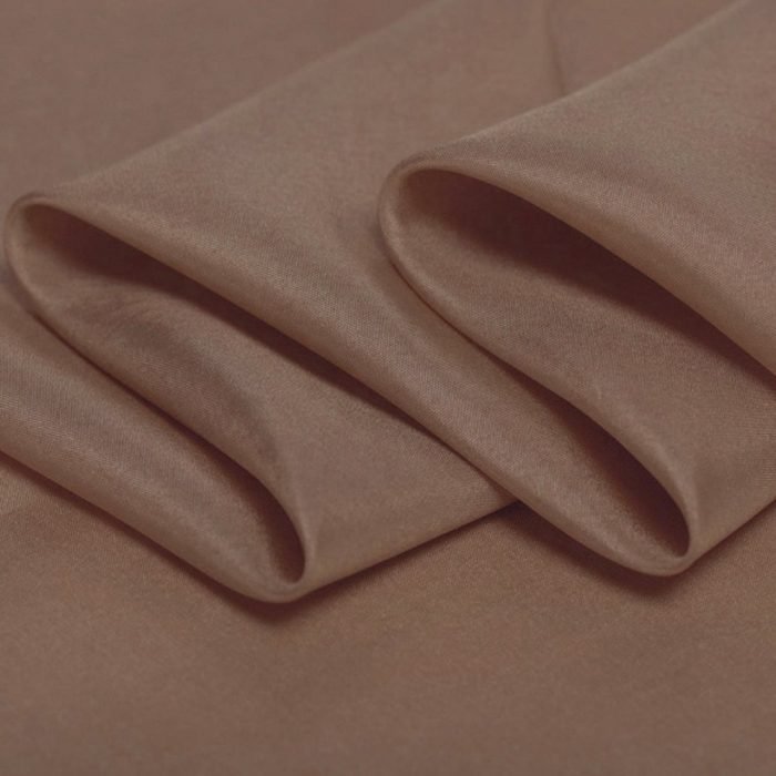 Cameo Brown Habotai Pure Silk Fabric for Apparel Cameo Brown Habotai Pure Silk Fabric for Apparel