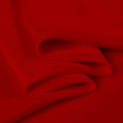 Red Real Silk Crepe de Chine Fabric for Blouse