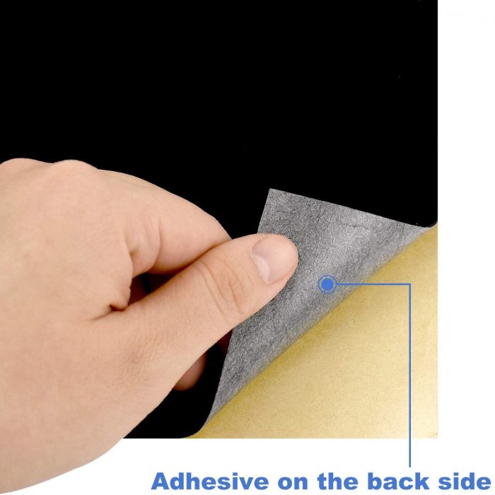 15PCS Black Self Adhesive Velvet Fabric for Craft